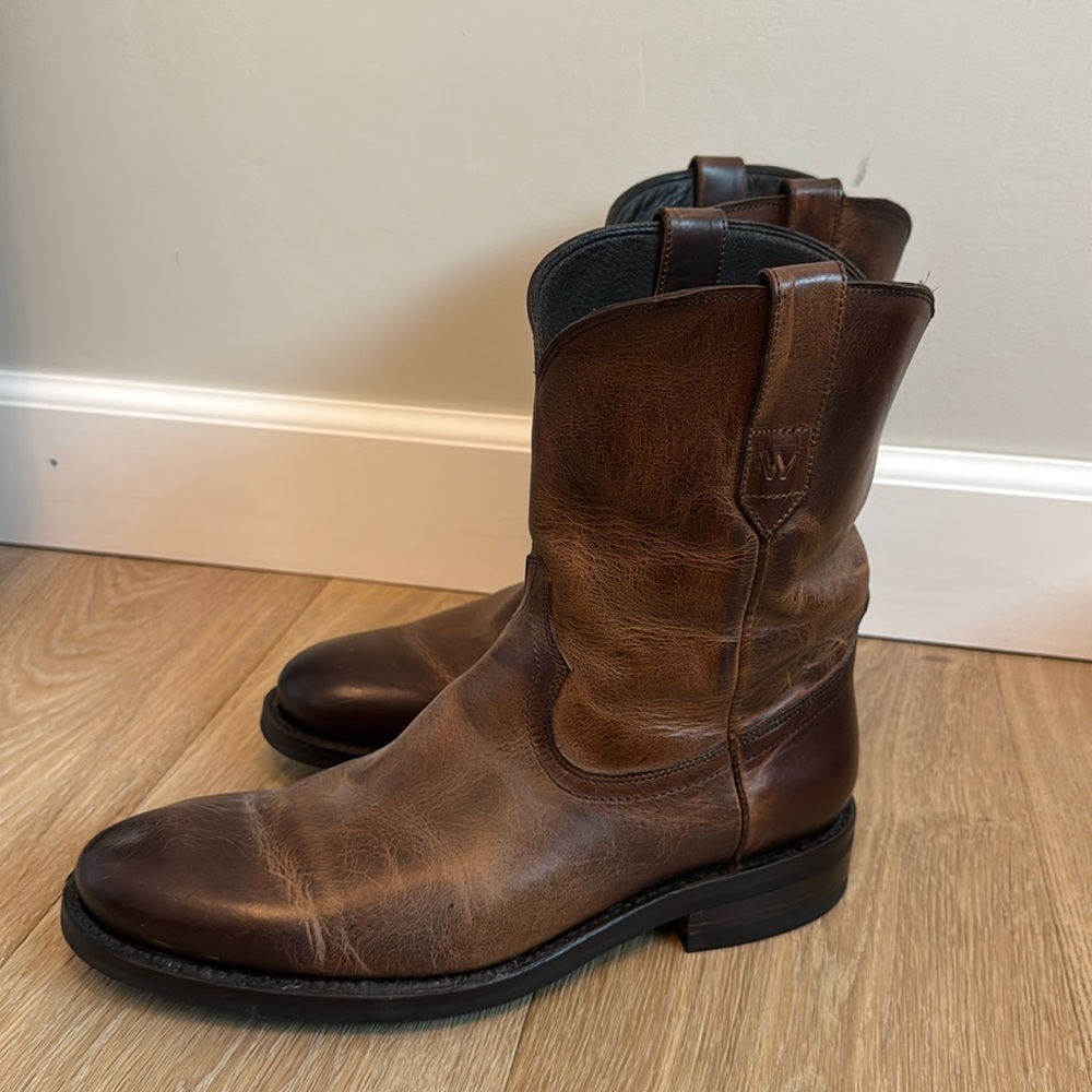 Wolverine Leather BLVD Pull-On W990100 Brown Casual Dress Boots